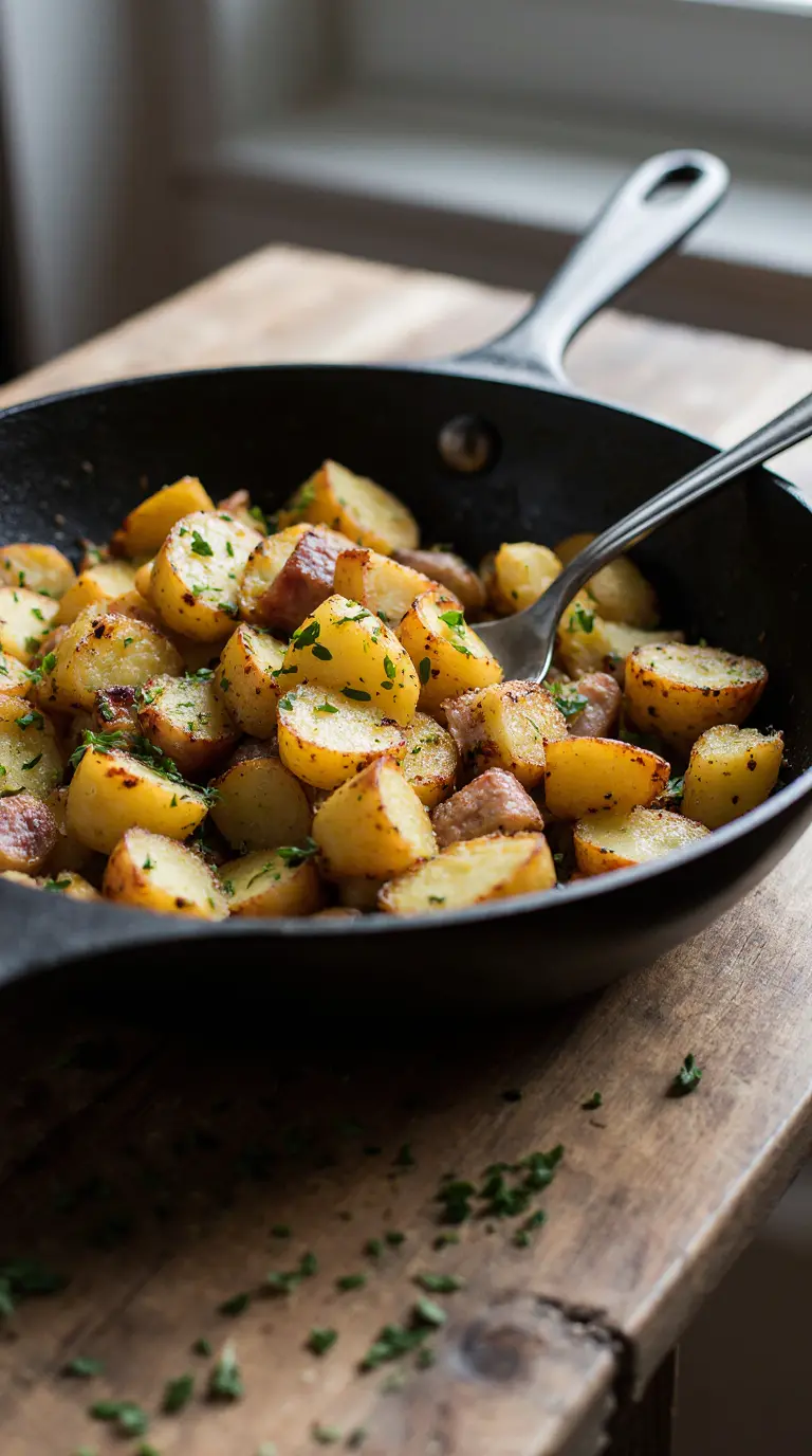 Bratkartoffeln aus rohen Kartoffeln