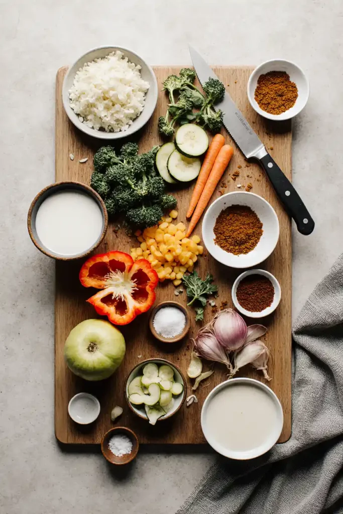 Gemüse Curry einfach erklärt: Zutaten, Varianten mit oder ohne Kokosmilch und ein schnelles Rezept, das du in nur 30 Minuten zubereitest.