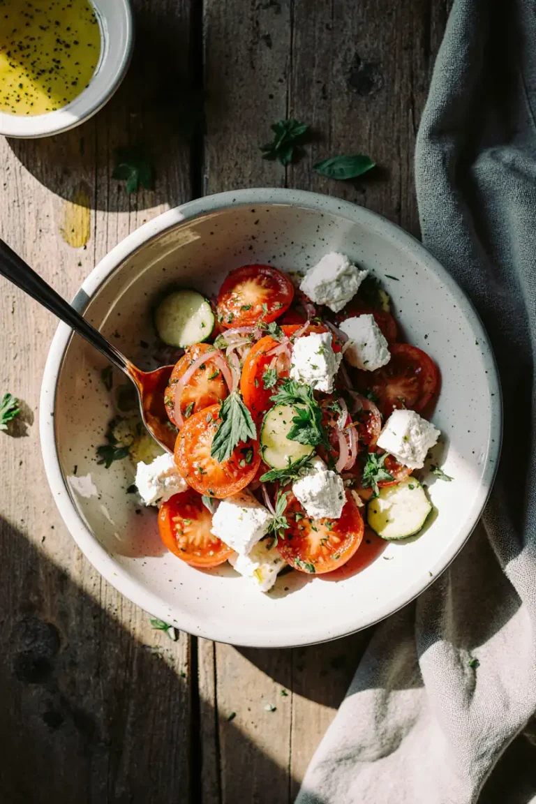 tomaten feta salat